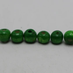 500 Green 8mm Round Wood Beads~Wooden beads