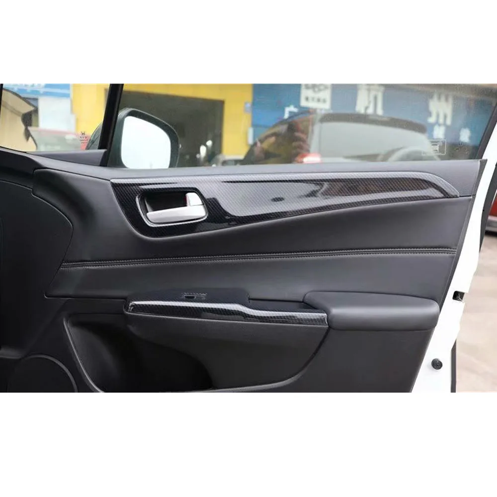 4Pcs/set Car Interior Door Handle Frame Trim Styling For Honda Jetta 2013-2020 Left Hand Drive ABS Car Accessories