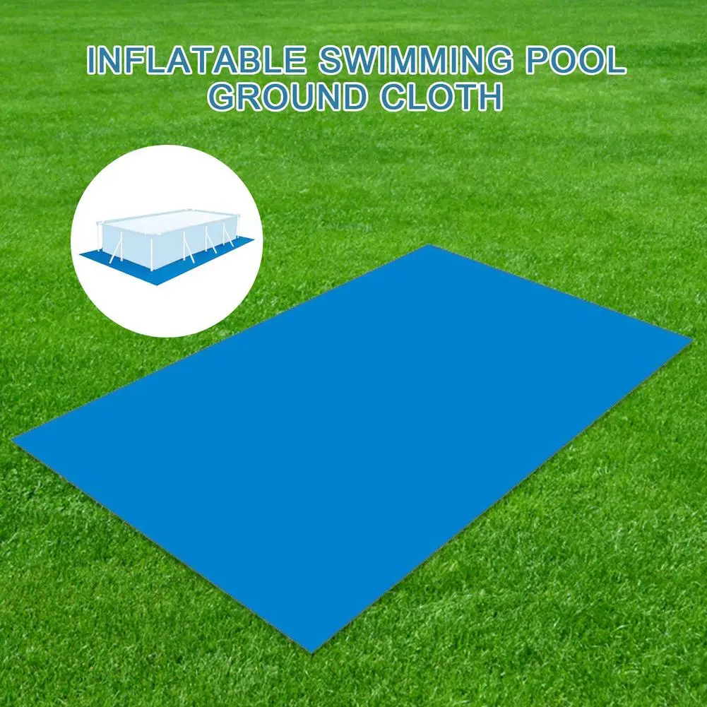 

250*340CM Iatable Swimming Pool Ground Cloth Mat Wear-resistant Foldable Suitable For Various Rectangle Swimming Pools