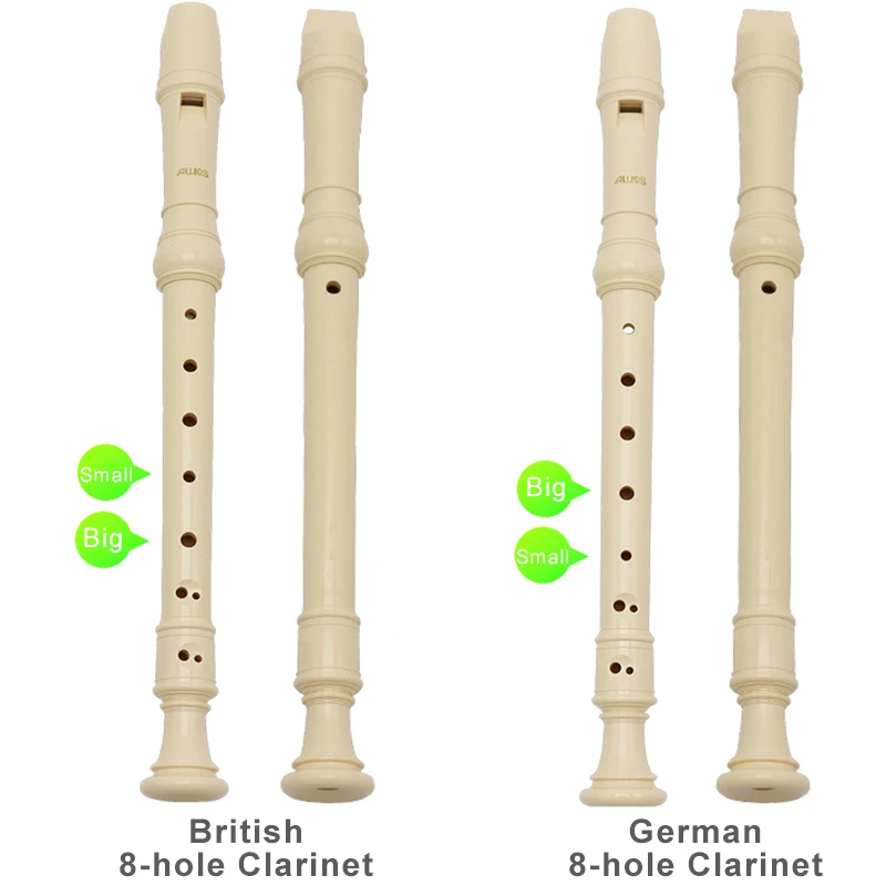 Japan Import Clarinet flute German/British 8-Holes Clarinet Professional Clarinet Made of ABA Resin easy for Beginners to Master