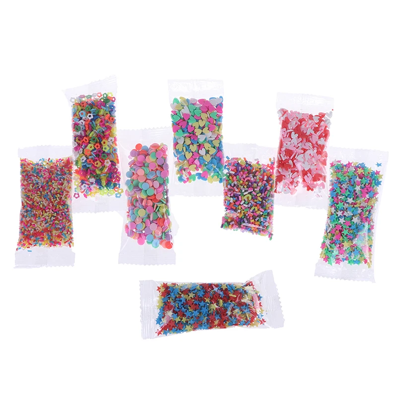 10g Fake Sprinkles Decoration For Slime Filler DIY Slime Supplies Simulation Candy Cake Dessert Toys Slime Mud Clay Accessories