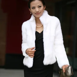 High Quality Faux Fur Coat Women's Fashion Warm Outerwear Autumn Winter Short Imitation Fur Coat Jacket 4XL Overcoat Clearance