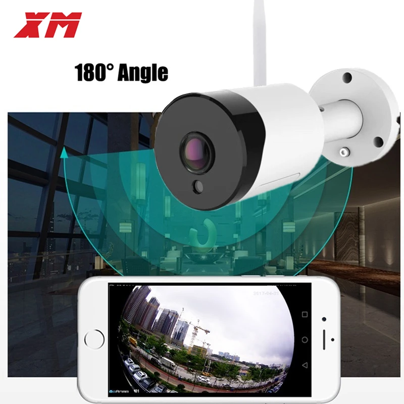 Imagem -02 - Câmera de Visão Noturna Panorâmica sem Fio Wifi 360 Graus vr ip Smart ir Lights Cam Starlight Segurança ao ar Livre 5mp