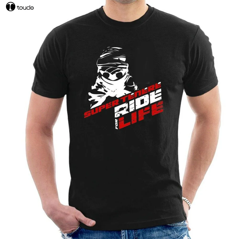Yam Super Tenere T-Shirt Inspired Ride for Life Motorcycles Summer 2019 100% Cotton Print Men O-Neck Casual T Shirts