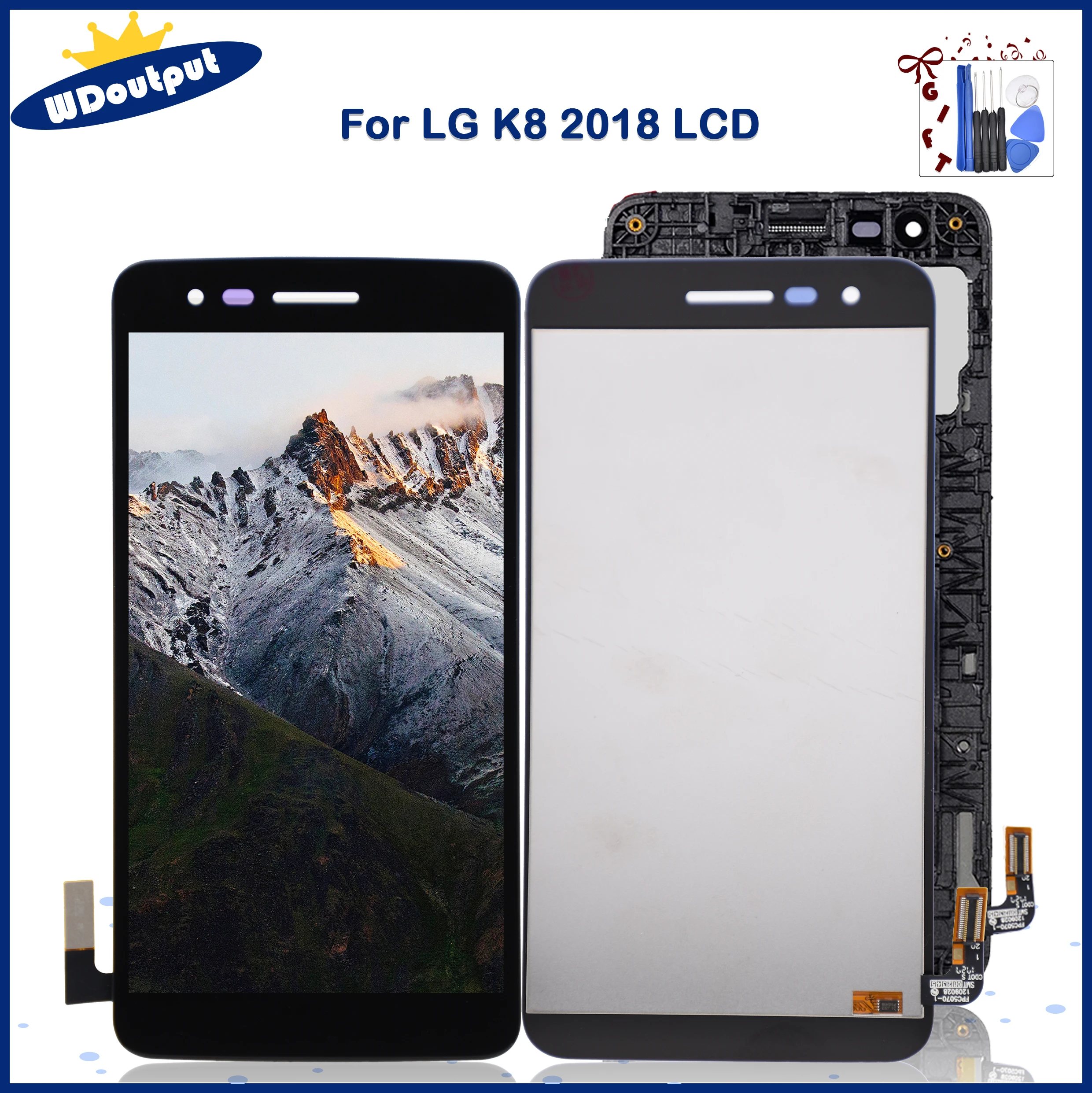 5.0 "para lg k8 2018 display lcd tela de toque digitize assembléia substituição para lg aristo 2 sp200 mx210 LM-X210 x210am x210 + quadro