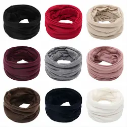 2022 Fashion Winter Scarf For Women Children Boy girl Scarf Thickened Wool Collar Scarves Neck Scarf Cotton Unisex Dropshipping