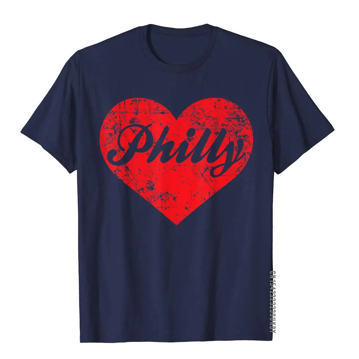 Philly Heart-Camiseta de algodón para hombre, camisa de estilo chino con estampado de corazón, regalo de pendrive, pen)