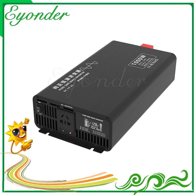 Imagem -05 - Conversor de Onda Senoidal Pura para Máquina de Lavar Conversor de Potência com 110 w ce Rohs 12v 24v 48v 60v 72v para ac 220v 1000 v