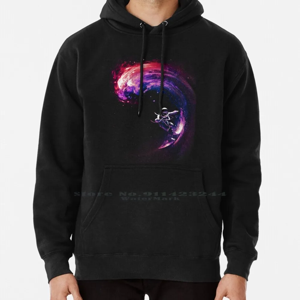 

Space Surfing Ii Hoodie Sweater 6xl Cotton Surfing Astronaut Galaxy Stars Cosmic Colors Nature Universe Galactic Wave Astronomy