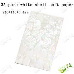 3A Imported New Zealand Abalone White Shell Decorative Soft Paper Guitar Surface Decoration Self-adhesive Guitar Accessories