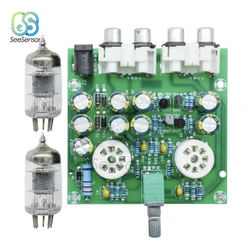 6J2 Tube preamplificatore scheda cuffie modulo amplificatore di potenza 6J2 valvola elettronica preamplificatore Bile Buffer amplificatore AC12V Kit fai da te