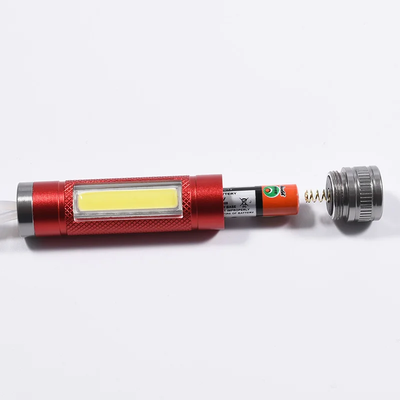 Coba mini LED flashlight bicycle light Portable key lanterna small torch outdoor glare Aluminum alloy waterproof lights