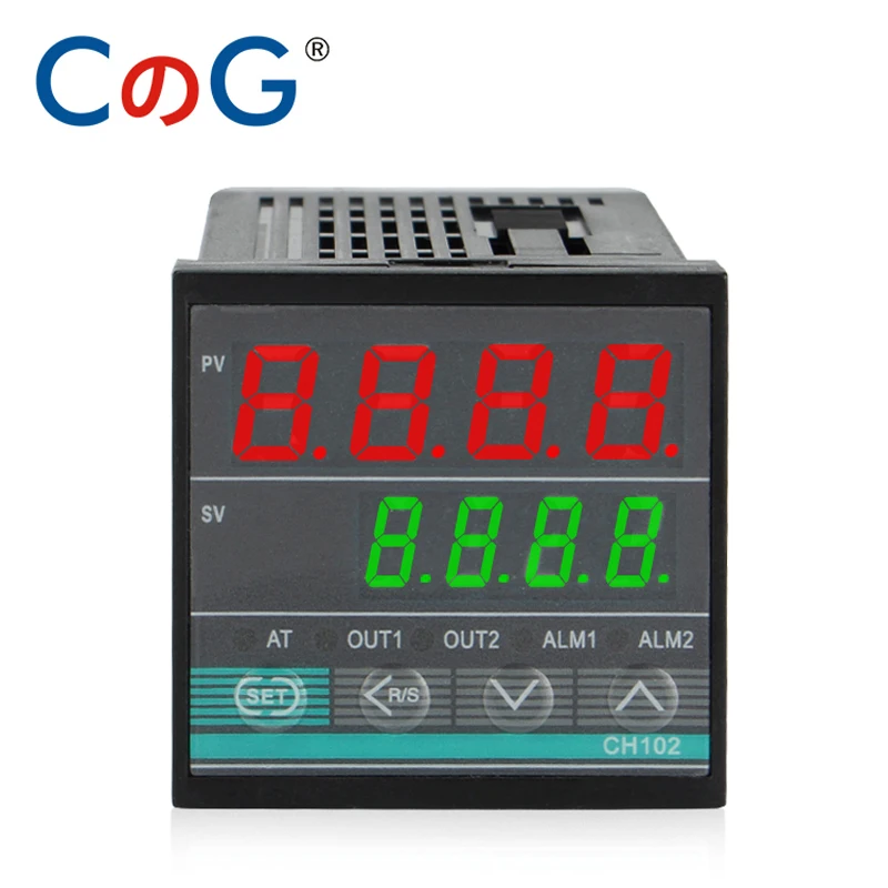 CG CH102 48*48Mm Input Multy K E J PT100 0-10V 4-20mA Output PID Relay SSR AC 220V 24VDC 380V Pengontrol Suhu Daya