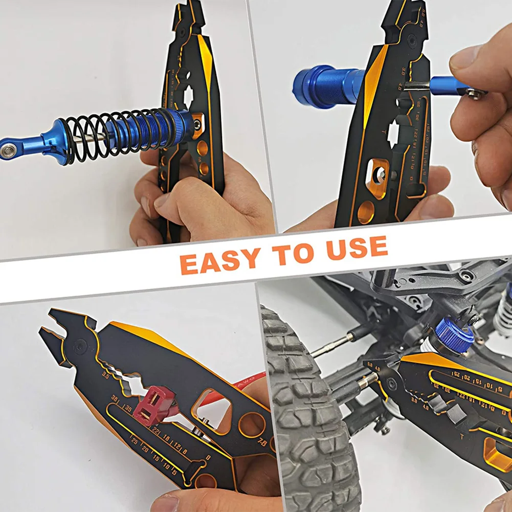 Remote Control Car Assembly Tool All-metal Multi-function RC Shock-Absorbing Tool Pliers Ball Nose Pliers Suspension Lever Tool