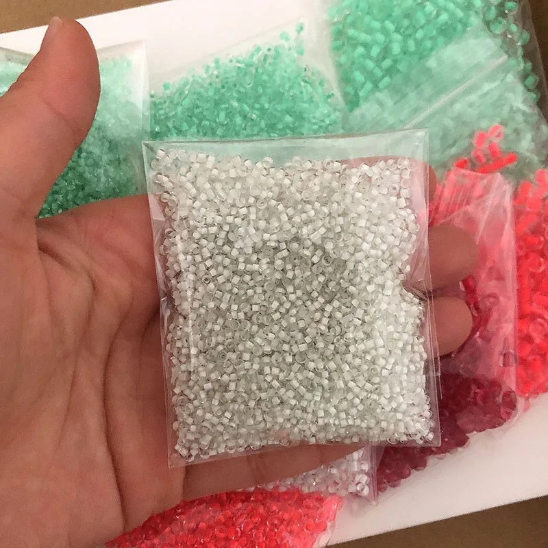 30 grams/bag Czech Glass Seed Beads Clear Inner Color 2mm/3mm/4mm Spacer Loose Beads For DIY Jewelry Making