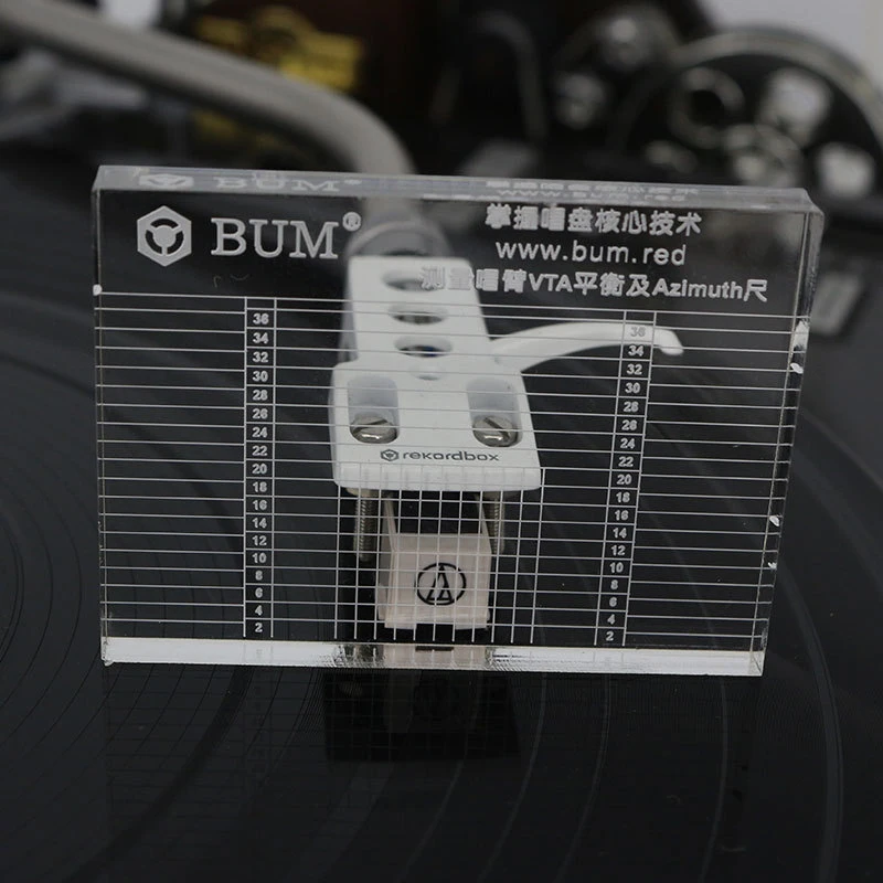 Record Player Measuring Phono Tonearm VTA/Cartridge Azimuth Ruler Balance Cartridge Azimuth Ruler Headshell Turntable