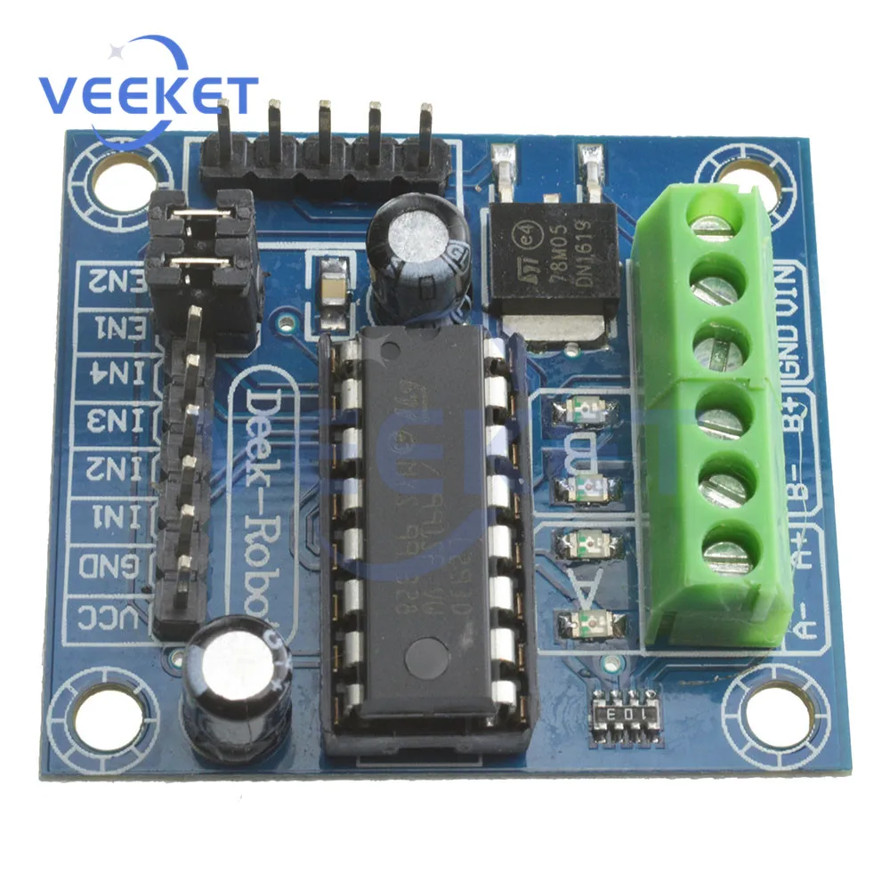 DC 4.5V-25V Mini L293D Motor Driver Module 4CH 4 Channel Motor Driver L293D Expansion Board Module For Arduino