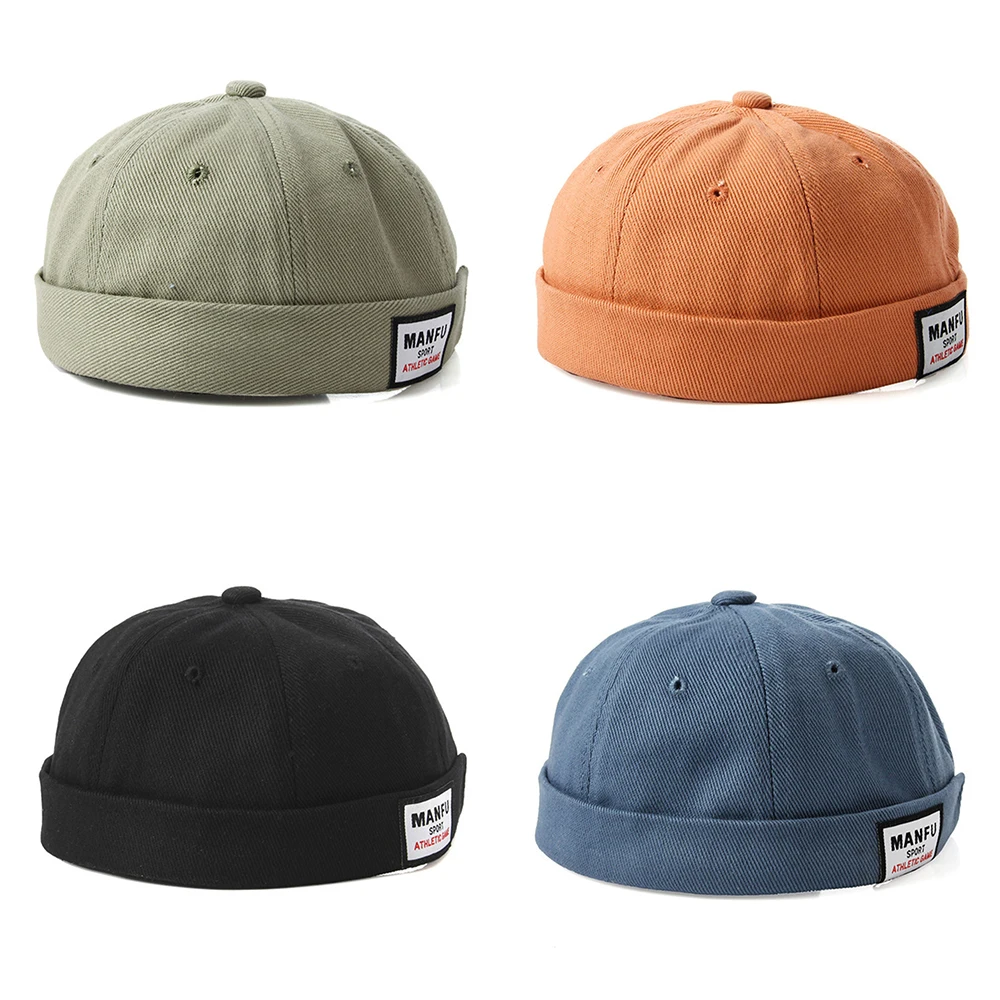 

Summer Cotton Brimless Skullies Cap Vintage Urban Unique Street Portable Docker Hats Multipurpose hip hop Children Kids BoyHat