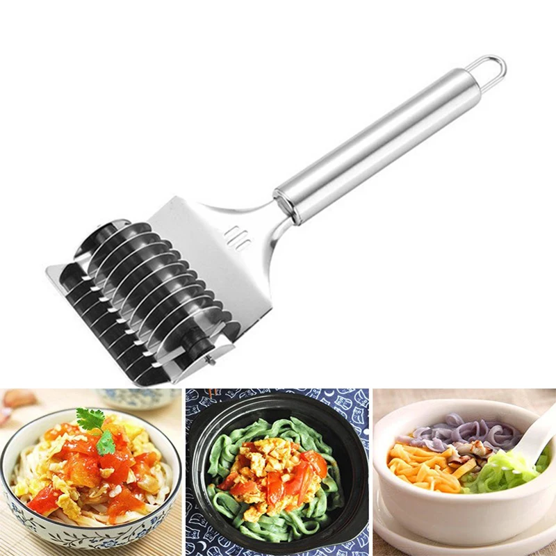 Stainless Steel Manual Spaghett Cutter Pasta Machine DIY Dough Noodles Maker Ginger Garlic Roll Crusher Kitchen Cooking Gadgets