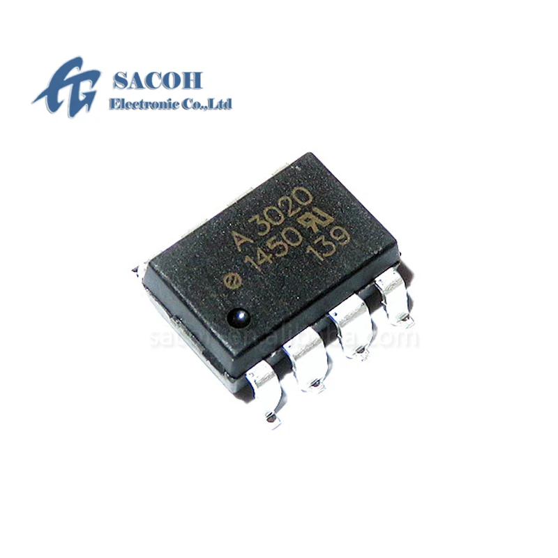 

10PCS/lot New OriginaI HCPL-3020 A3020 HCPL-3020-500E or HCPL-3020V A3020V or HCPL-3030 A3030 SOP-8 IGBT Gate Drive Optocouple