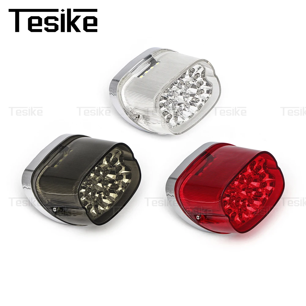 Motorcycle Accessories LED Rear Tail Light Brake Stop Lights For Harley XL 883 1200 Fat Boy Road King Street Glide Dyna