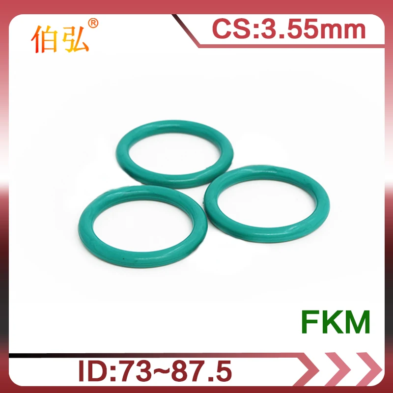 

Fluororubber O-Ring 1PC/lot FKM Sealing CS 3.55mm ID73/75/77.5/80/82.5/85/87.5mm O Ring Gasket Ring seal Washer