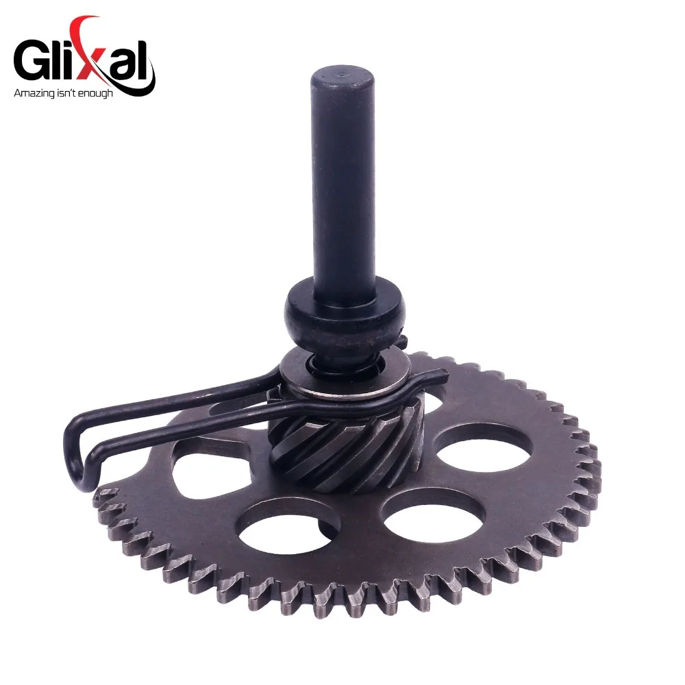 Glixal GY6 125cc 150cc Engine Kick Start Idle Gear Shaft Sprocket for Chinese Scooter Moped Go Kart Quad ATV 152QMI 157QMJ