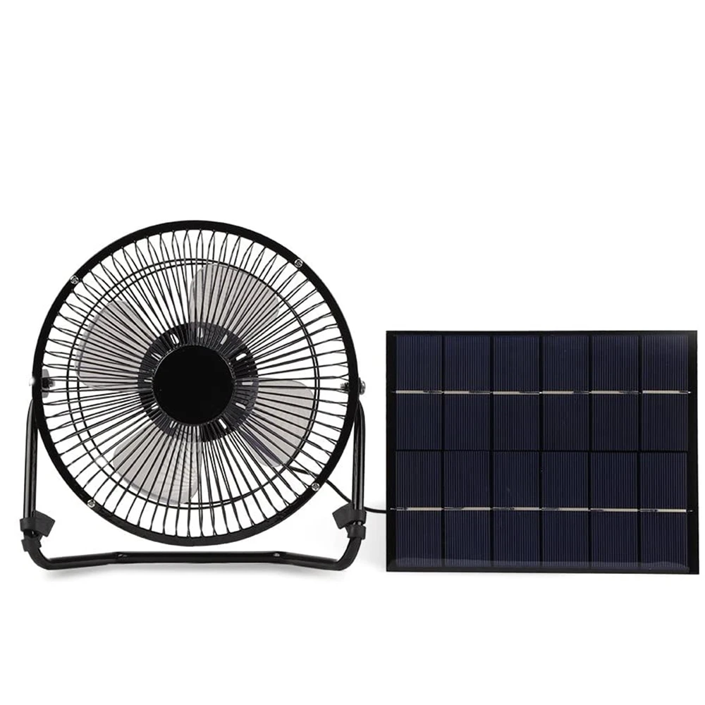 5W USB Solar Panel Powered Mini Portable Fan for  outdoor activitie Travel essentials phone charging