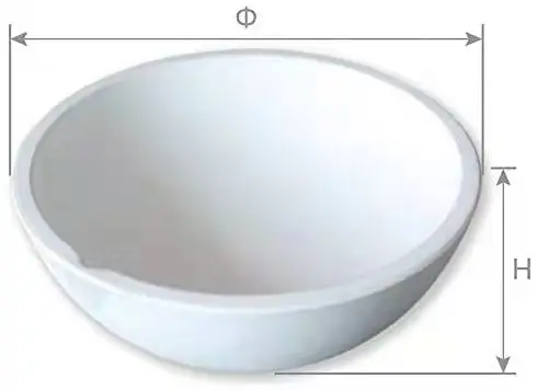 Jewelry Quartz Melt Dishes Pot Crucible Casting Ceramic Crucible for Sliver Gold Platinum Refining Ceramic Crucible Bowl