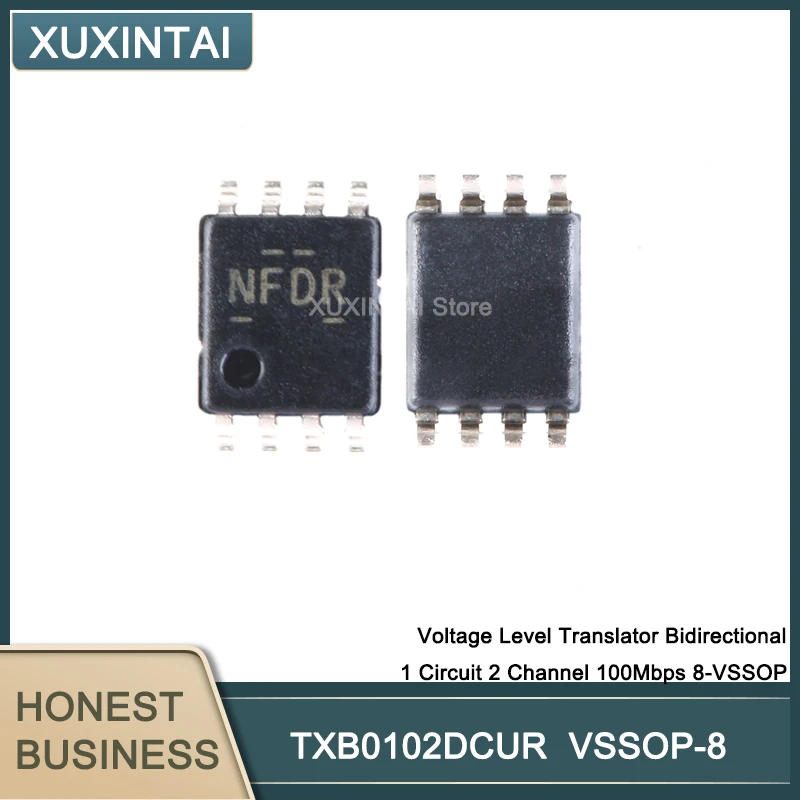 50 Pcs/Lot  New Original  TXB0102DCUR TXB0102  Voltage Level Translator Bidirectional 1 Circuit 2 Channel 100Mbps 8-VSSOP