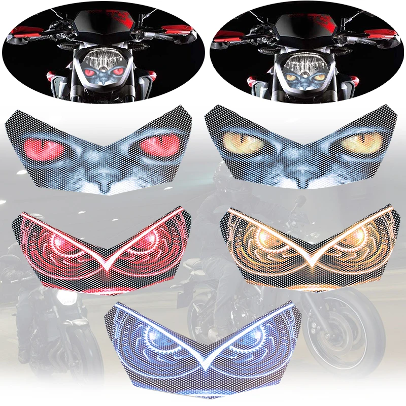 

FOR YAMAHA MT-07 MT07 FZ-07 FZ07 2013-2017 Motorcycle 3D Front Fairing Headlight Guard Stickers Head light protection Stickers