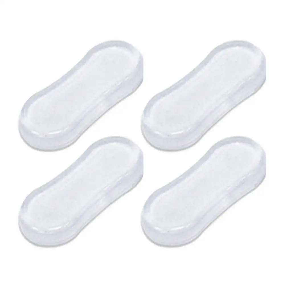 4 Pieces Toilet Seat Bumper Protection Pads Bathroom Accessories Replacement Bumpers With Strong Adhesive