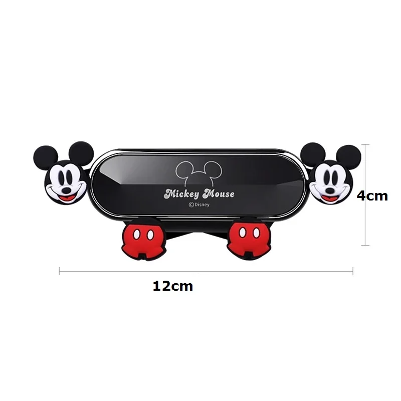 Soporte para teléfono de coche de Mickey Minnie Mouse de Disney, tira de salida de aire para coche, soporte móvil de Anime, soporte Universal de