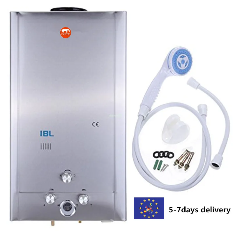 fast shipping Tankless gas LPG water heater Free shipping Flue Type Tankless water heater home appliance  / Tankless 6-18L