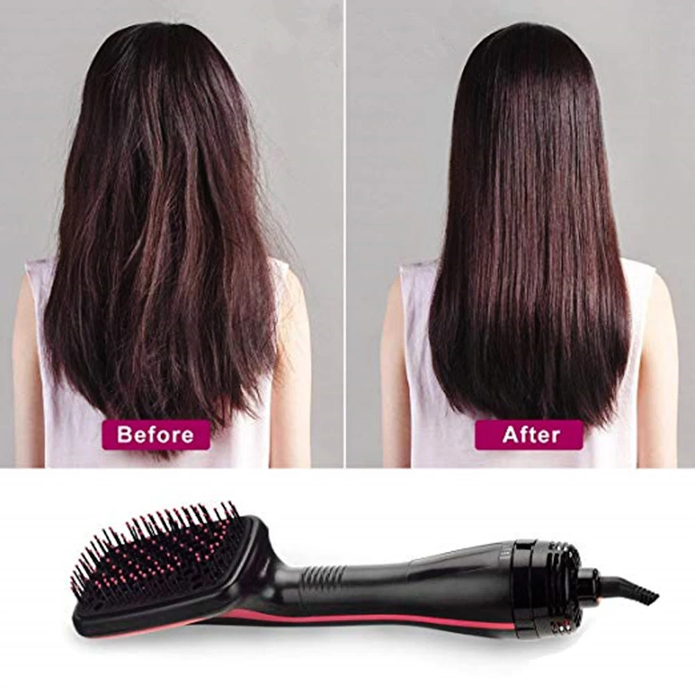 2 In 1 Hair Dryer Brush Hair Blower Brush Electric Hot Air Brush Travel Blow Dryer Salon Comb Professional Hairdryer Hairbrush