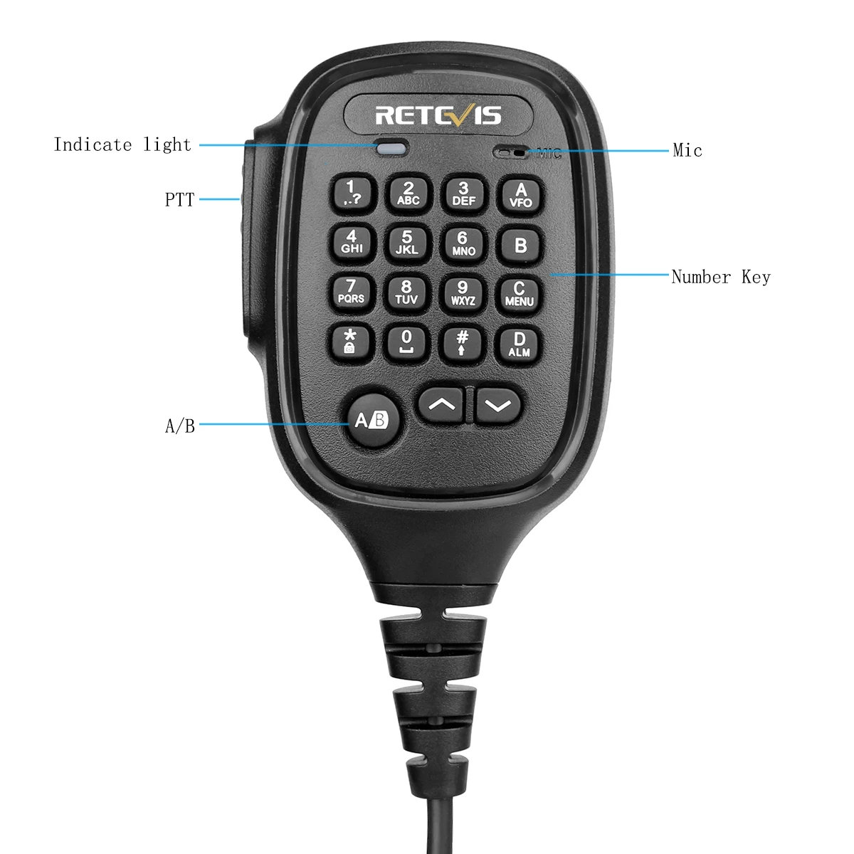 Retevis RT90 DMR Digital Mobile Radio Autoradiosender Walkie Talkie VHF UHF Dual Band High Output Power Transceiver für Trip – Detail 21