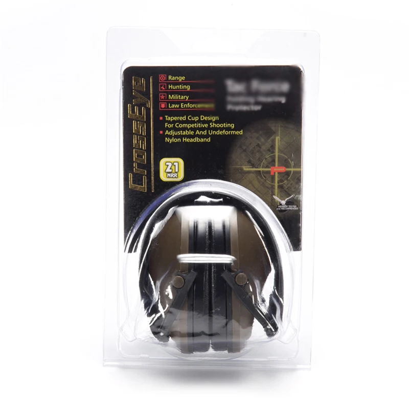 TAC FORC Earmuff, Noise Reduction, Hunting Shooting Headphone, Anti-noise Ear Defenders, Hearing Protector