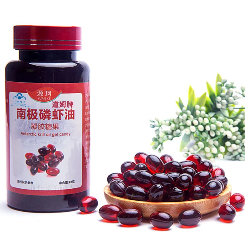 

Krill Oil Fish Oil Softgel Omega-3 Fatty Acids EPA DHA Astaxanthin Cardiovascular