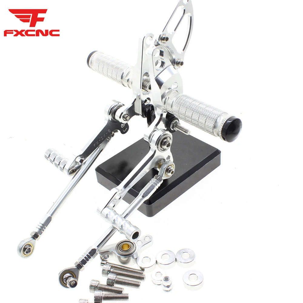 For Ducati Streetfighter 848 1100 Adjustable Aluminum Motorcycle Rearset Footrest Rearset Footpeg Pedal Motor Rear Set Foot Peg