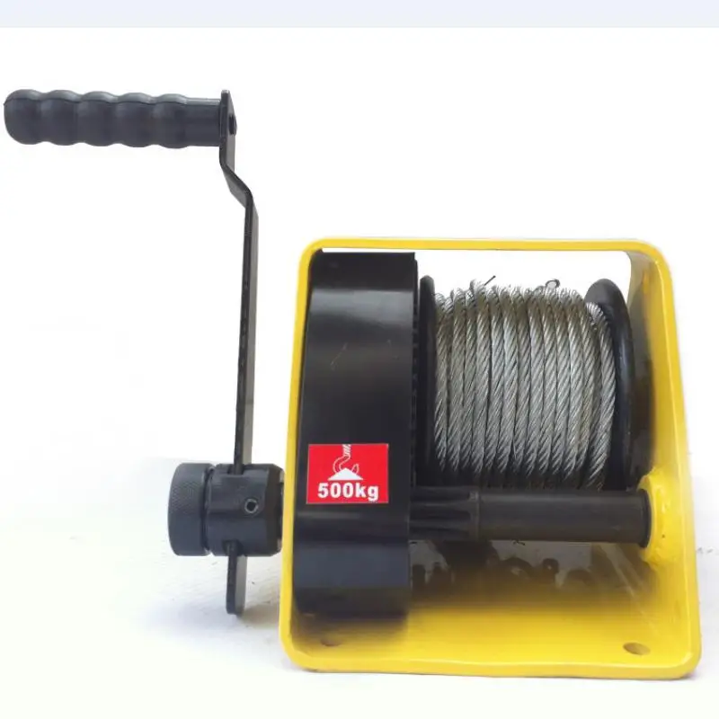 Heavy-Duty Winch with Brake Heavy-Duty Manual Winch Hand-Cranking Traction Machine