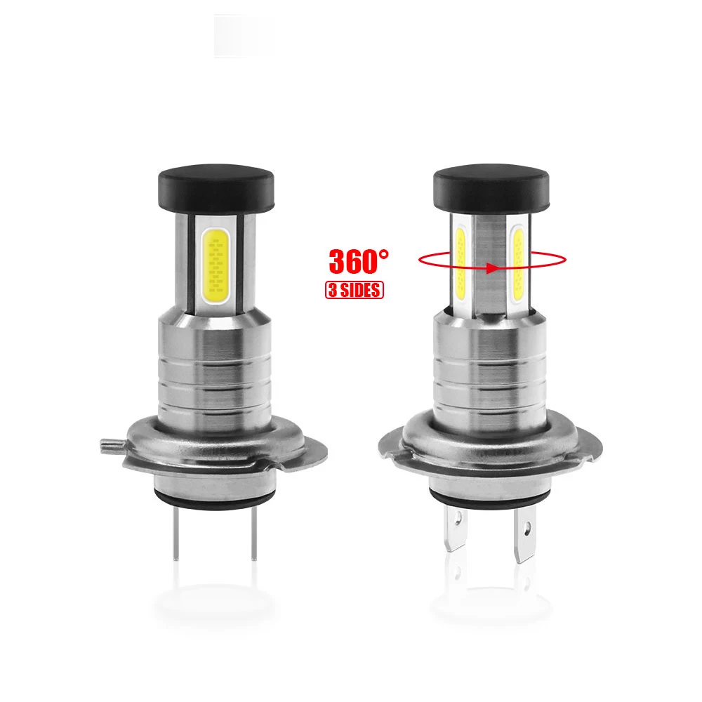 2pcs H7 LED Headlight Bulb 55W 30000LM LED Canbus Auto Light H7 Hi-Lo Beam Conversion Globes Bulbs 6000K Headlamp Beam Kit