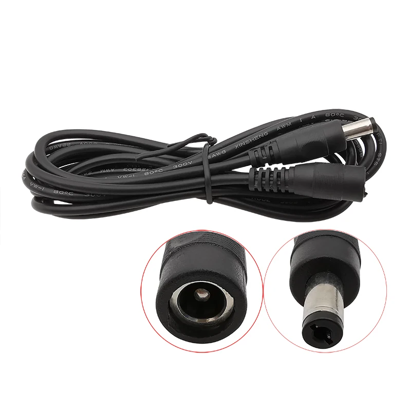 0.5m/1m/1.5m/2m/3m/5m/10m 12V 5.5x2.1mm DC Male Female Power Cable Connector 5.5*2.1mm DC Plug Jack Extension Cable Wire Adapter