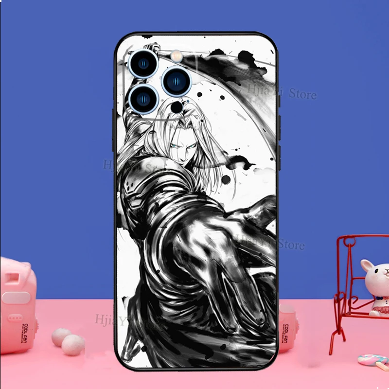 Final Fantasy Sephiroth Phone Case For iPhone 15 11 12 13 14 Pro Max Mini X XS XR 7 8 Plus SE2 Funda Coque Capa Cover