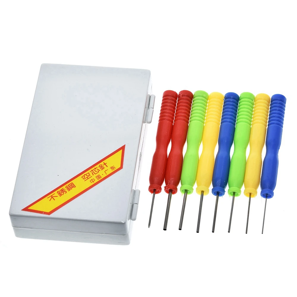 Good Quality 8 Pcs/Lot Mixed Stainless Steel Non-stick Tin Hollow Core Needle Kits For Soldering Assist Accessories