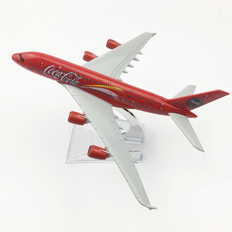 1:400 Scale 16cm COLA Airlines Airbus A380 Metal Alloy Airplane Aircraft Model Decoration Plane Kids Christmas Gift Collectible