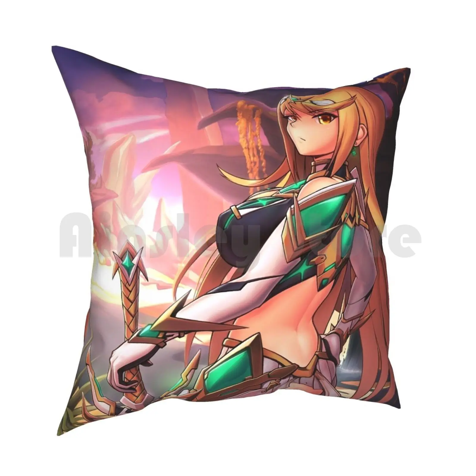 Dannagh Sunset Pillow Case Printed Home Soft DIY Pillow cover Mythra Hikari Xenoblade Chronicles Xenoblade 2 Torna Sunset