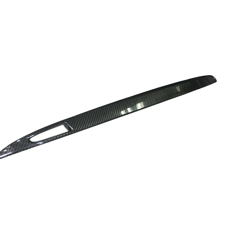 Glossy Black Waterproof Real Carbon Fiber Tail Rear Trunk Lid Cover Trim Rear Trunk Boot Tailgate Door Tail For Tesla Model S