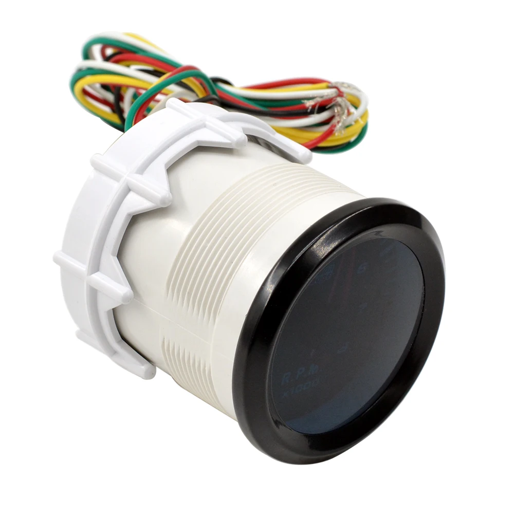 Dragon 52MM Auto Car Rev Counter Tachometer Pointer Instrument Gauge 8000 RPM 4-6-8 Cylinder Meter