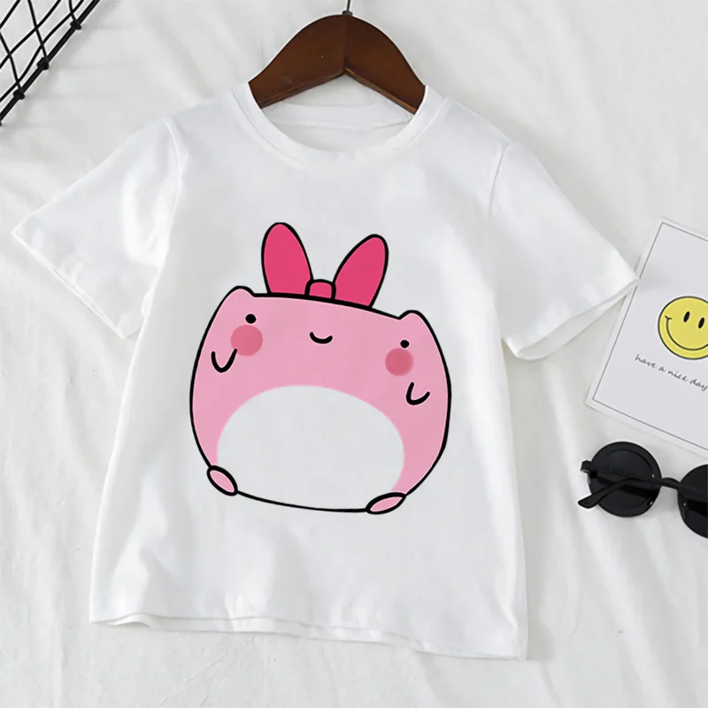 

Funny T shirt For Girls Frog Cute Kids Tops Cartoons Printing Baby Boy Clothes Children T-shirt Summer Short Sleeve,YKP044