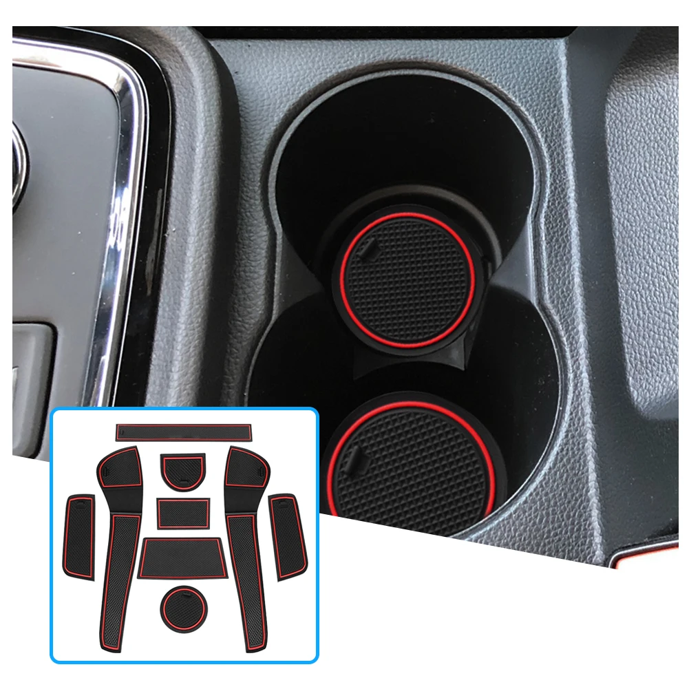 RUIYA for VW Up  / Skoda Citigo / Seat Mii 2013-2021 Car Door Groove Mat Anti-slip Slot Pad Auto Interior VW UP Accessories 2023